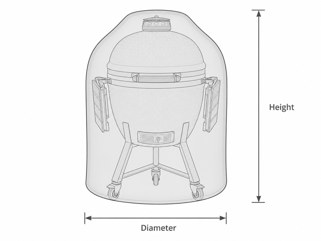 Kamado Full Cover Essential Black